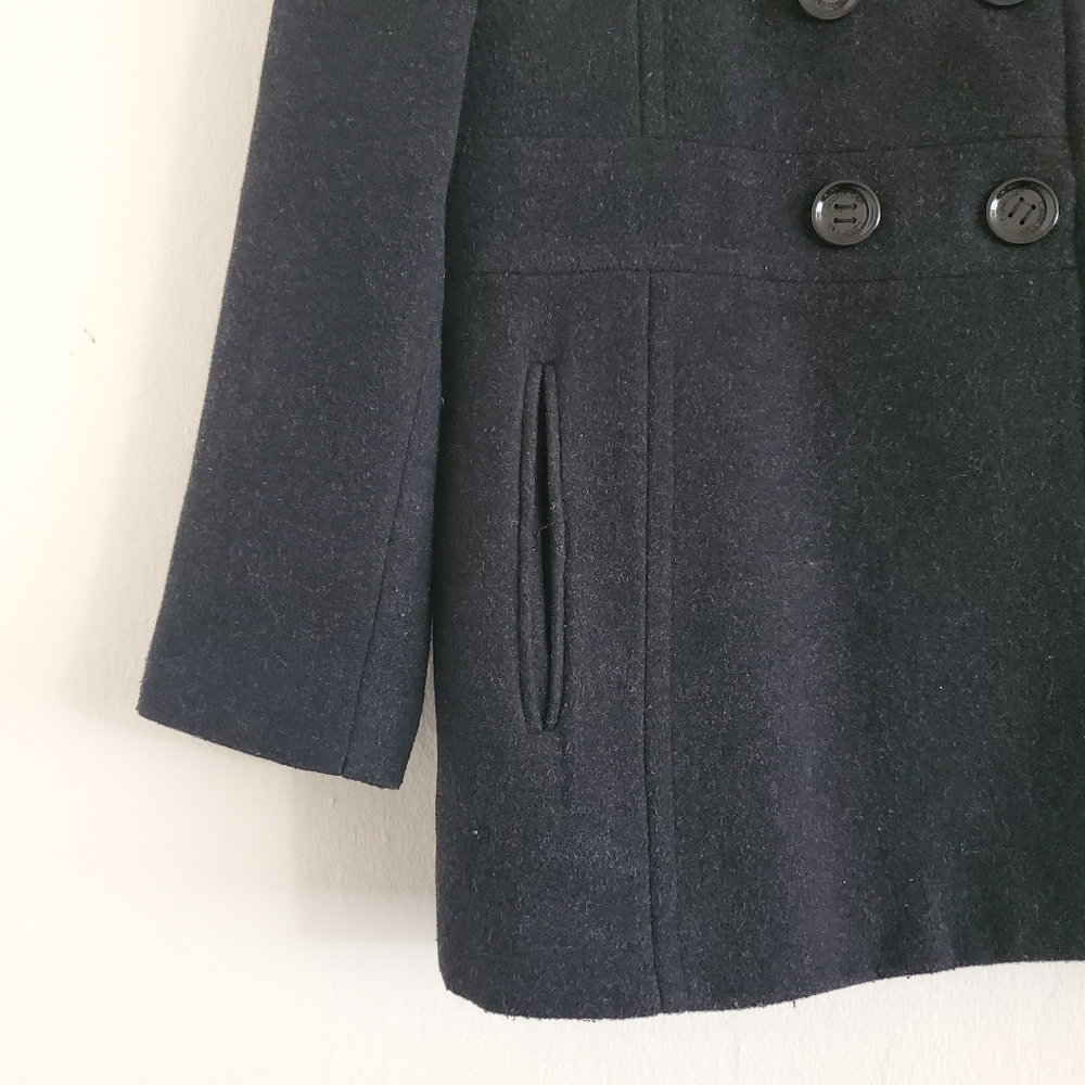 Calvin Klein Double Breasted Black Wool … - Picture 6 of 8